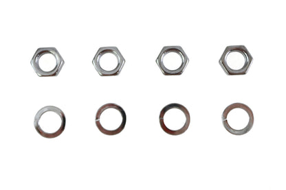 Rocker Arm Shaft Chrome End Nut Kit