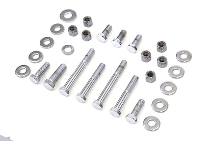 Upper and Lower Chrome Engine Bolts