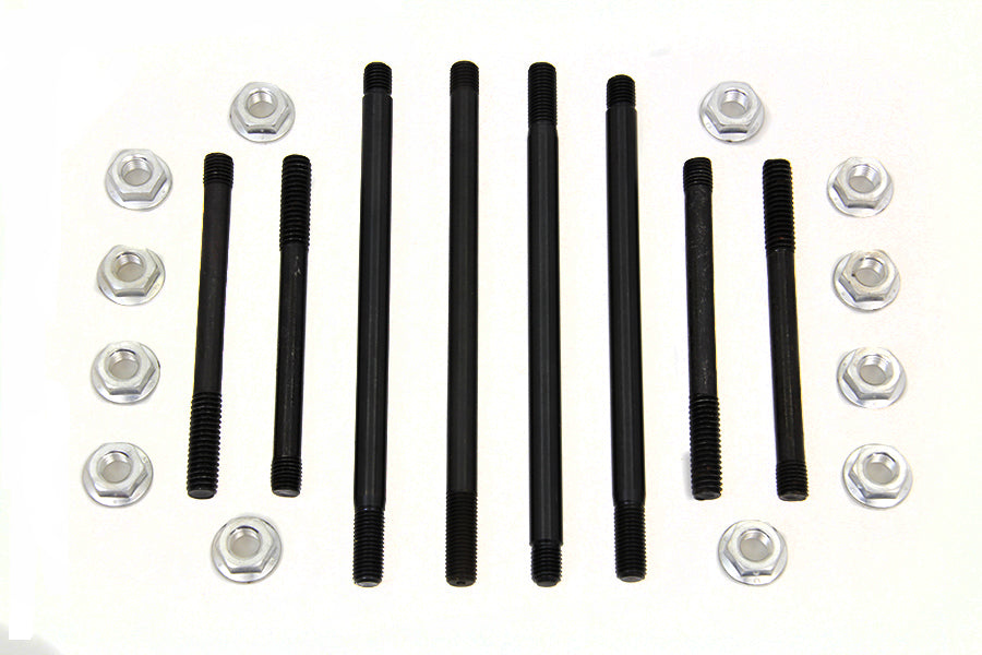 Chrome Engine Case Flanged Bolt Kit