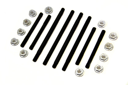 Chrome Engine Case Flanged Bolt Kit