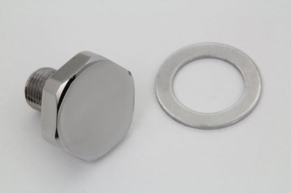 Fork Top Tube Plug Flat Chrome