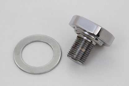 Fork Top Tube Plug Flat Chrome