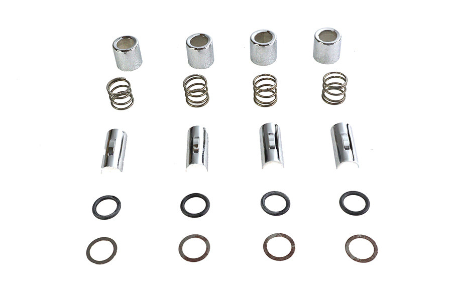 M8 Upper Pushrod Cover Kit Chrome