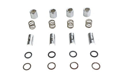 M8 Upper Pushrod Cover Kit Chrome