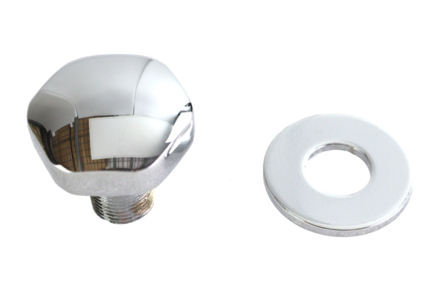 Fork Triple Tree Stem Nut Domed Chrome