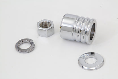 Front Axle Spacer Kit Groove Style Chrome