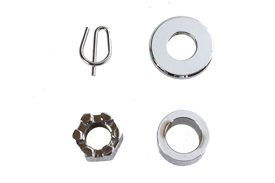 Rear Axle Spacer Kit Chrome