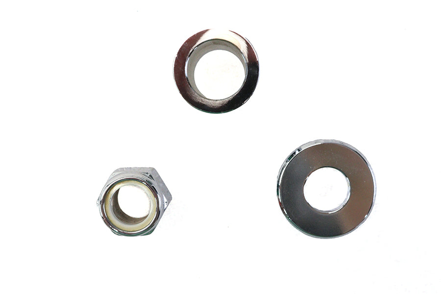 Front Axle Spacer Kit Smooth Style Chrome
