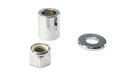Front Axle Spacer Kit Smooth Style Chrome