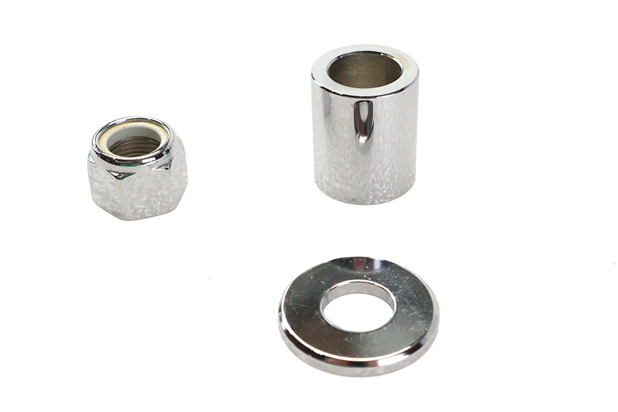 Front Axle Spacer Kit Smooth Style Chrome