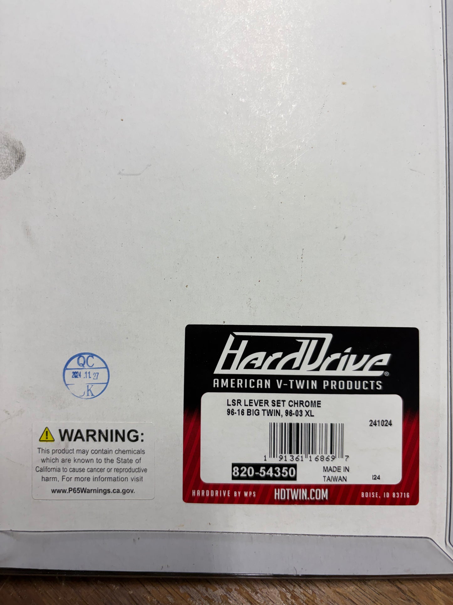 HardDrive Chrome Lever Set 96-18 Big Twin 96-03 XL 820-54530 NEW