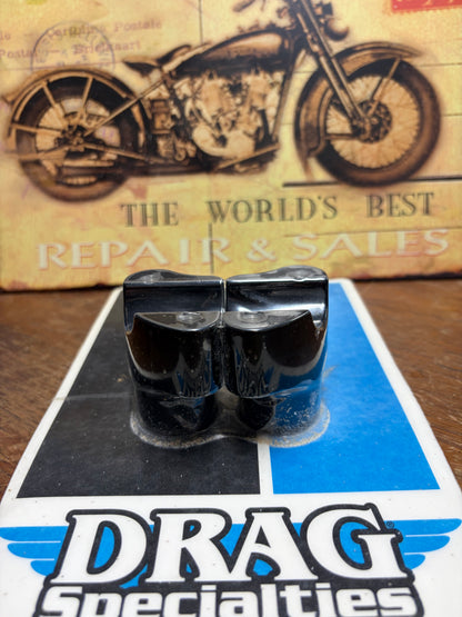 Drag Specialties 0602-0350 1-1/4in Straight Buffalo Risers Black