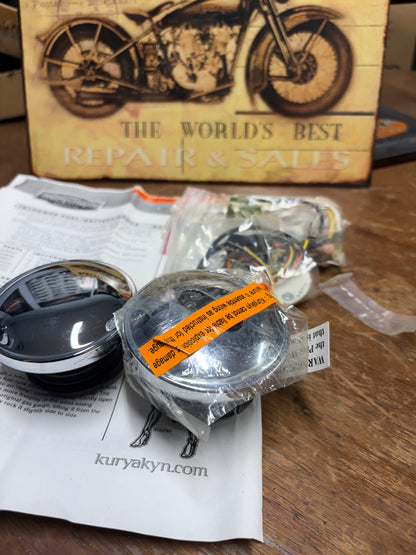 Kuryakyn 8303 Flush Mount LED Gas Cap & Fuel Gauge Harley