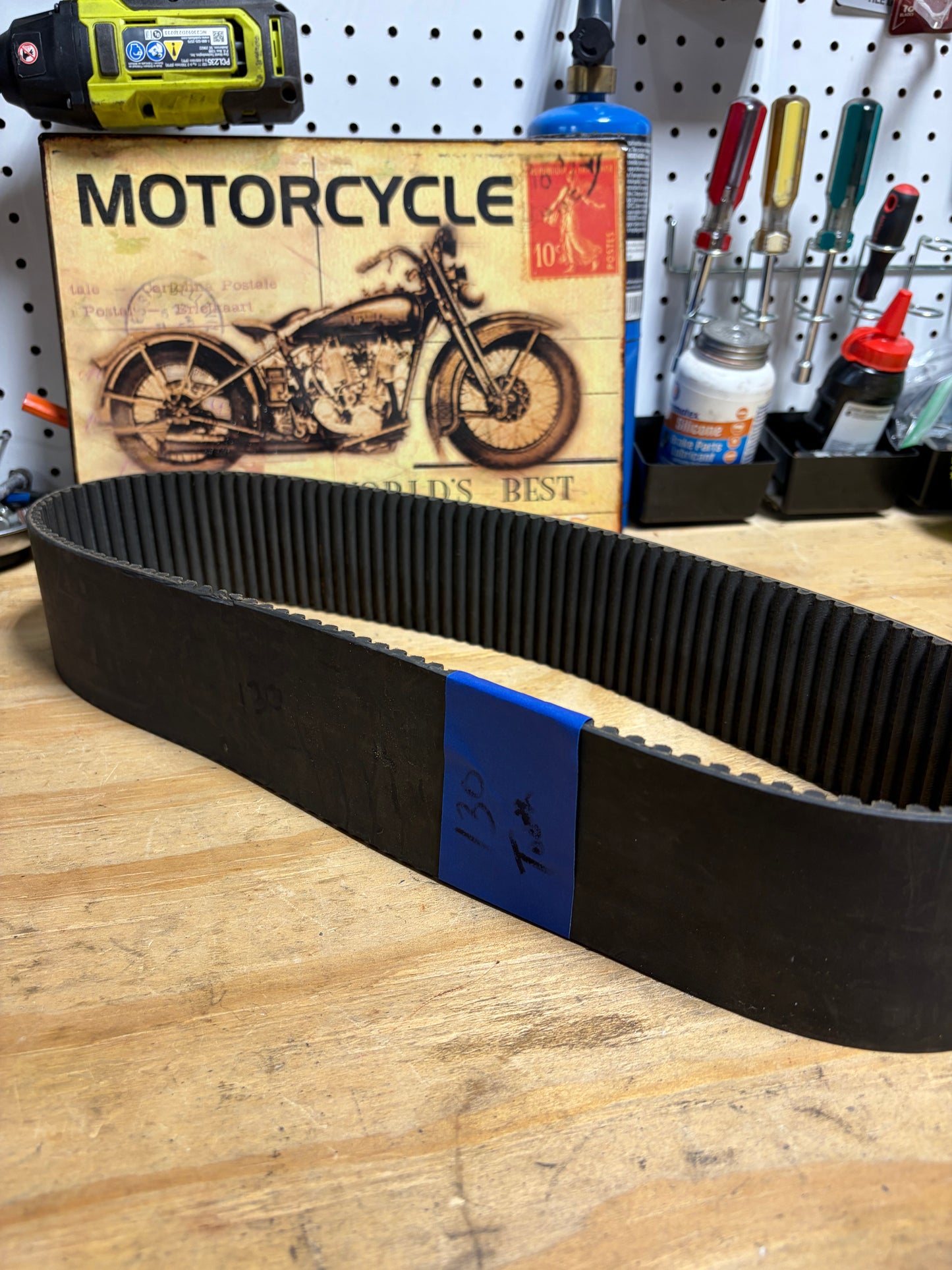 144T 3in Primary Drive Belt Harley Big Twin Open Belt Drive 8mm