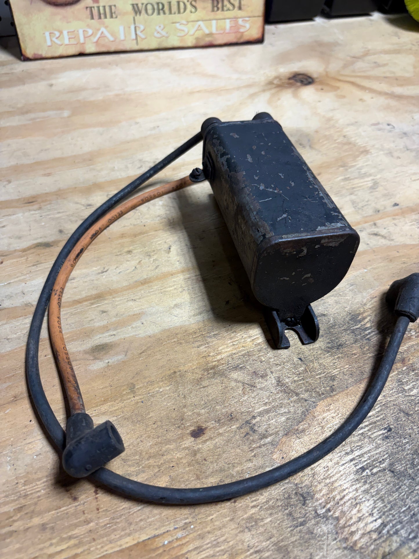 Vintage Harley 6V Ignition Coil Panhead FL EL Used Verify Fitment