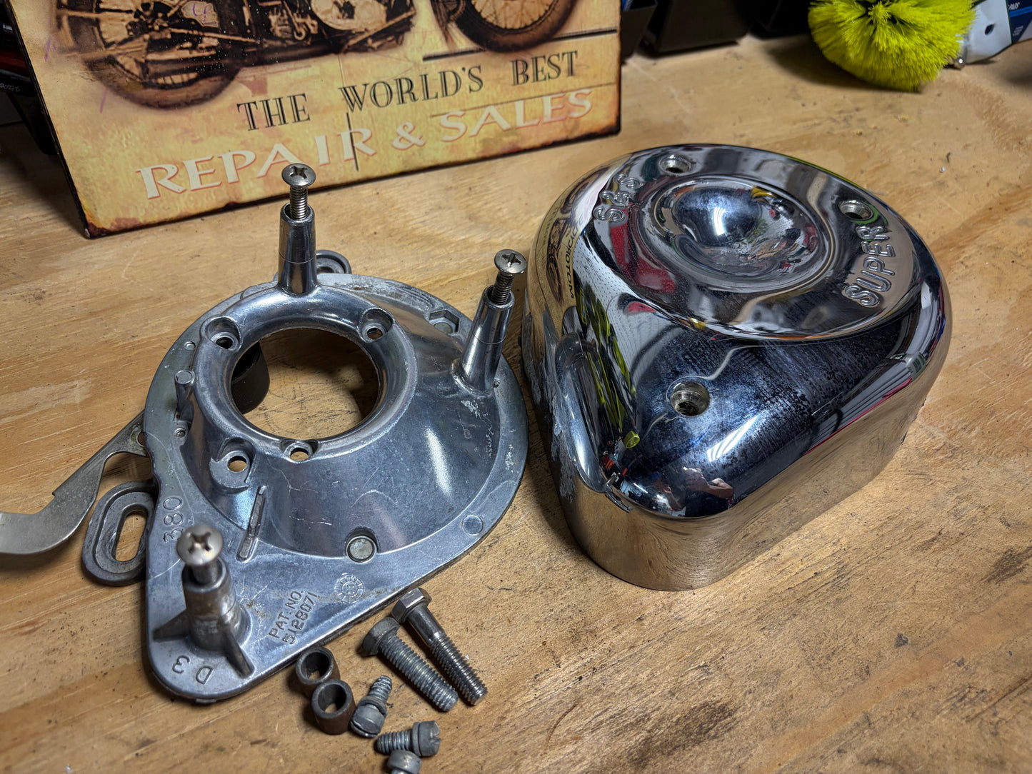 S&S Teardrop Air Cleaner Super E/G Harley Evolution Big Twin Used