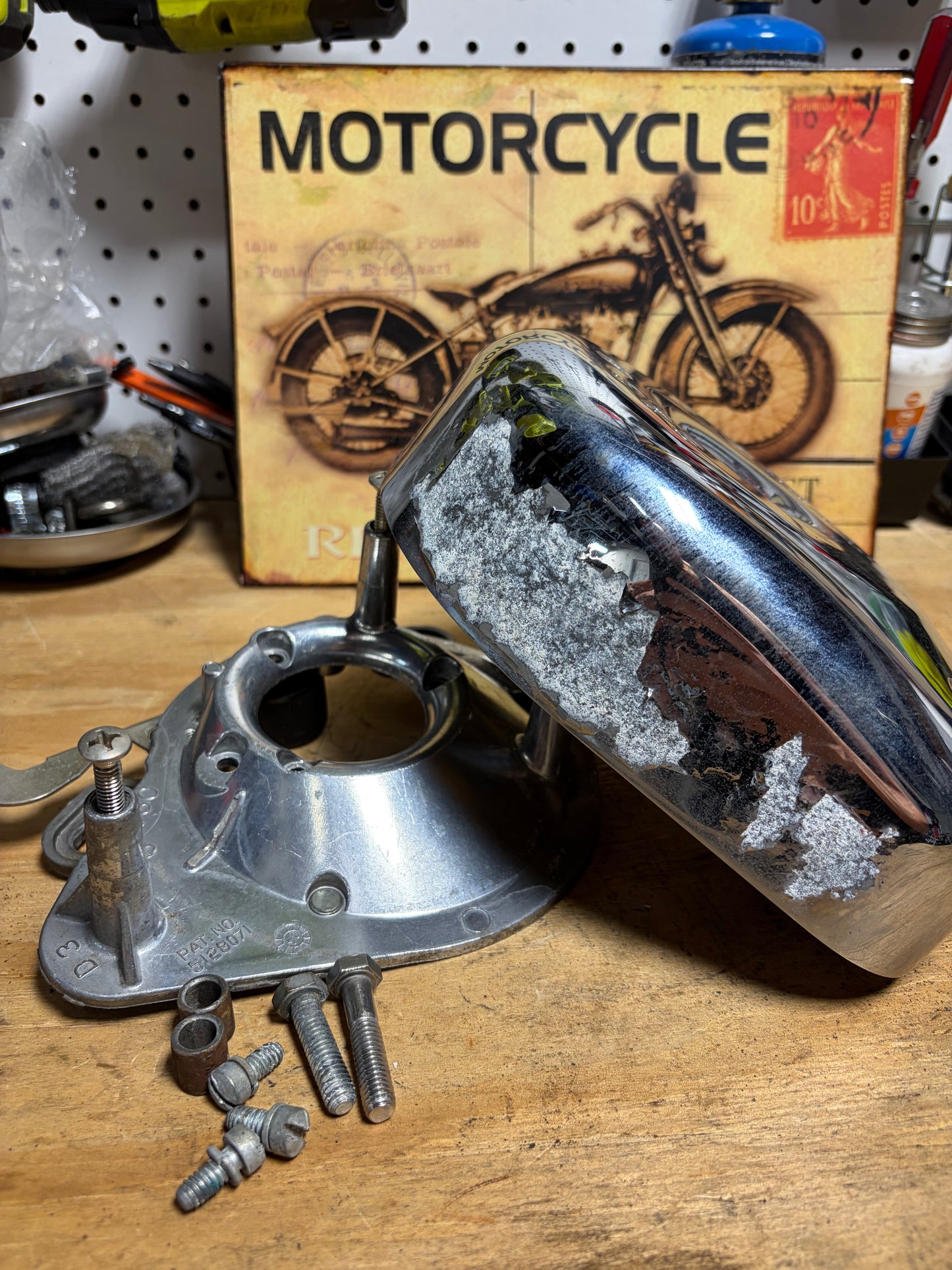 S&S Teardrop Air Cleaner Super E/G Harley Evolution Big Twin Used