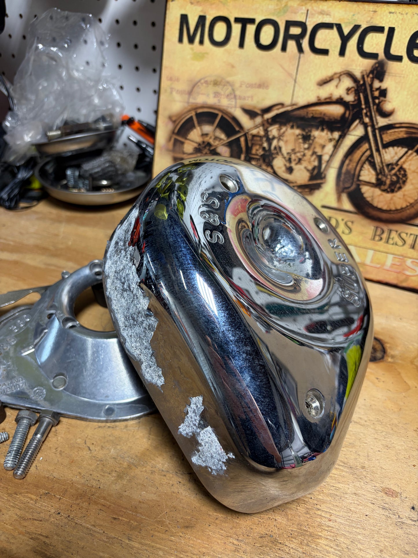 S&S Teardrop Air Cleaner Super E/G Harley Evolution Big Twin Used