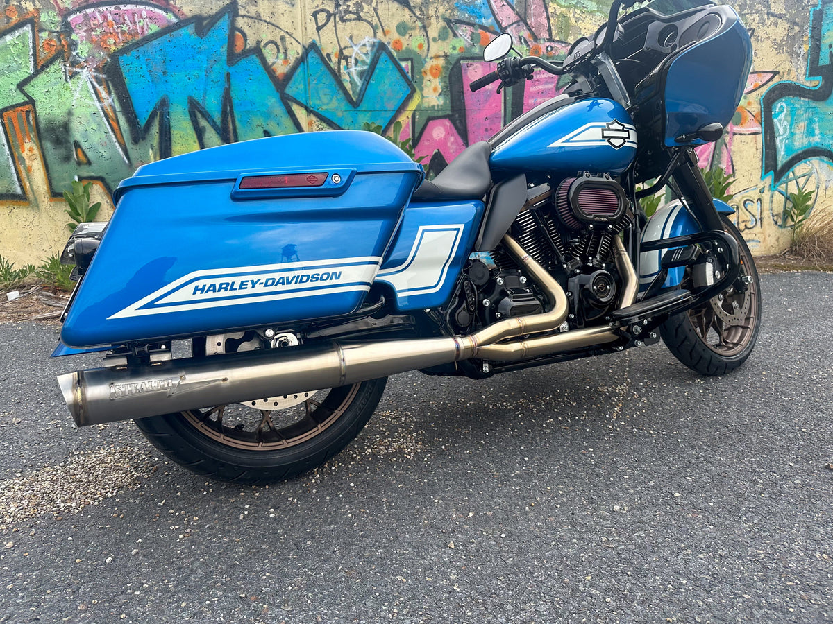 Full Length Harley Bagger 2.25" Slip On Muffler