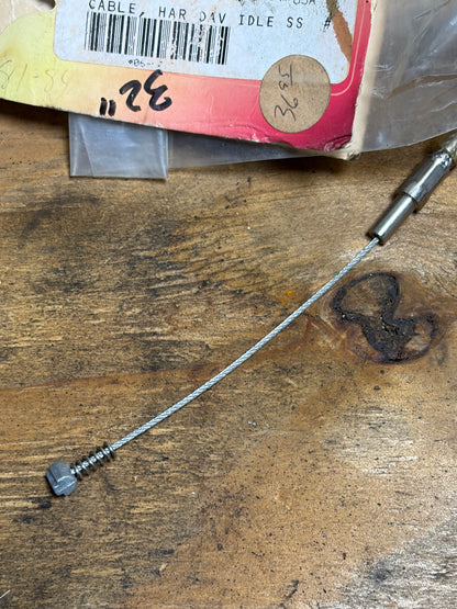 Harley 39in Stainless Braided Throttle Cable Used Universal Custom