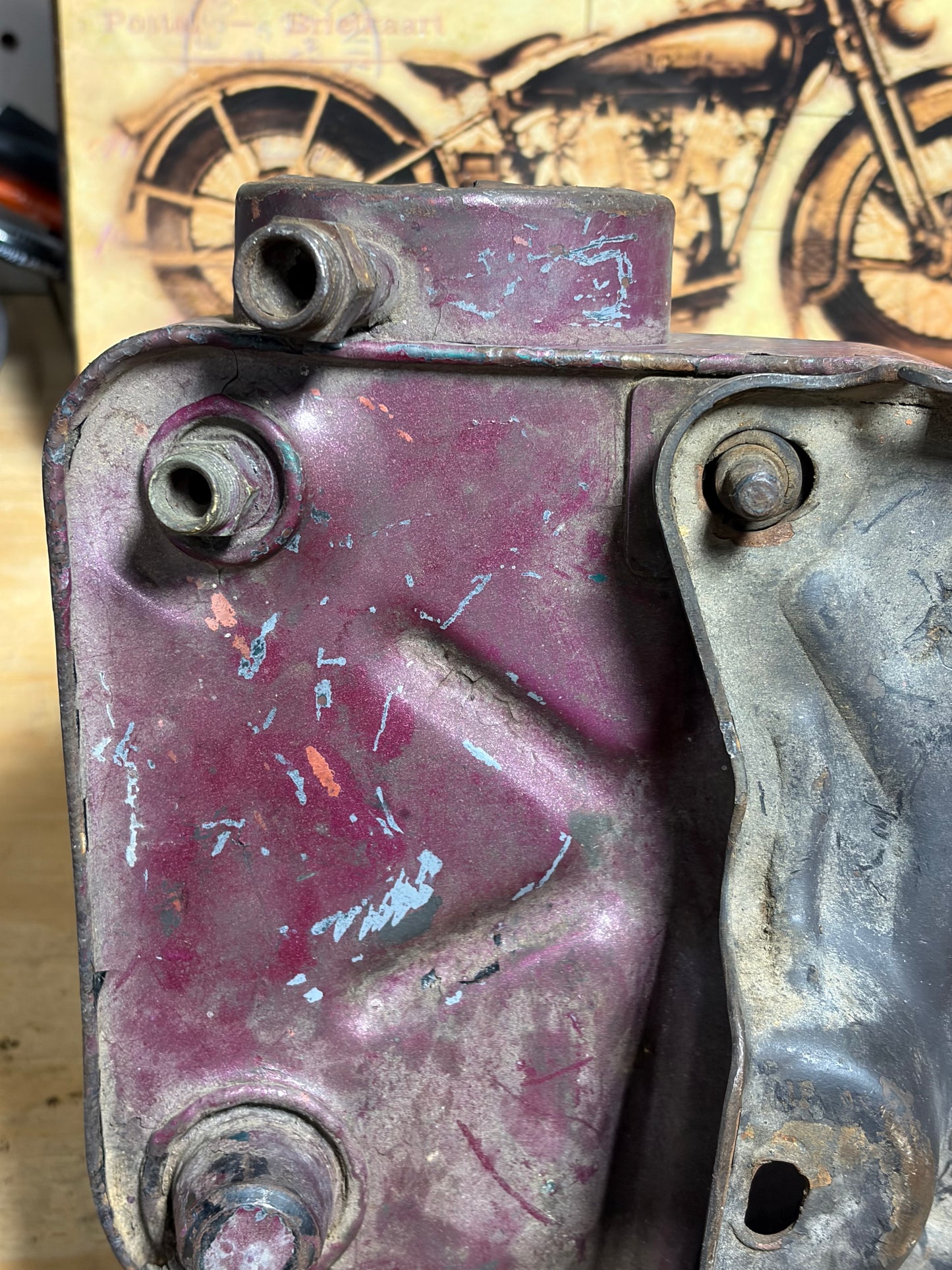 Harley Ironhead Sportster XLH Oil Tank 62507-67 1967-78 OEM Used