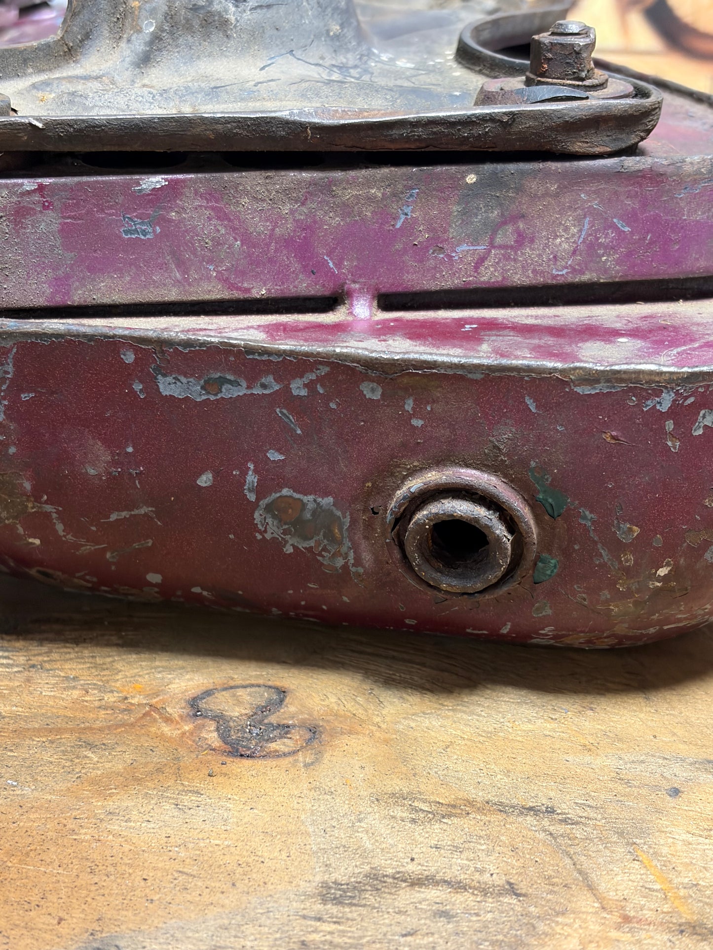 Harley Ironhead Sportster XLH Oil Tank 62507-67 1967-78 OEM Used