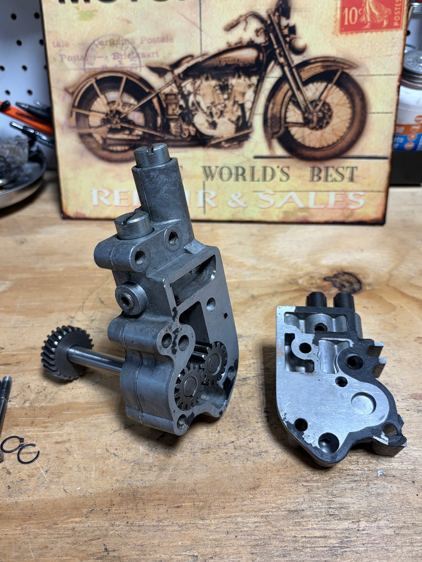 Harley OEM Shovelhead Oil Pump Assembly 26219-68B 1968-84 Used