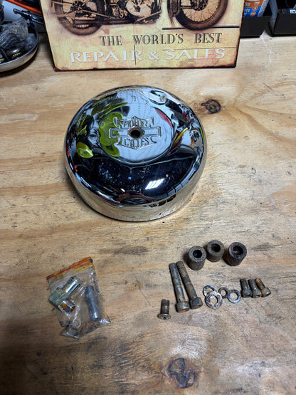 Harley Evolution 7in Round Air Cleaner Assembly