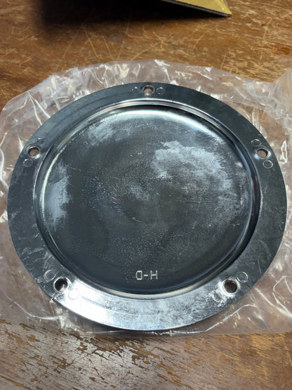 Harley-Davidson Flame Logo Derby Cover Chrome Used Verify Fitment