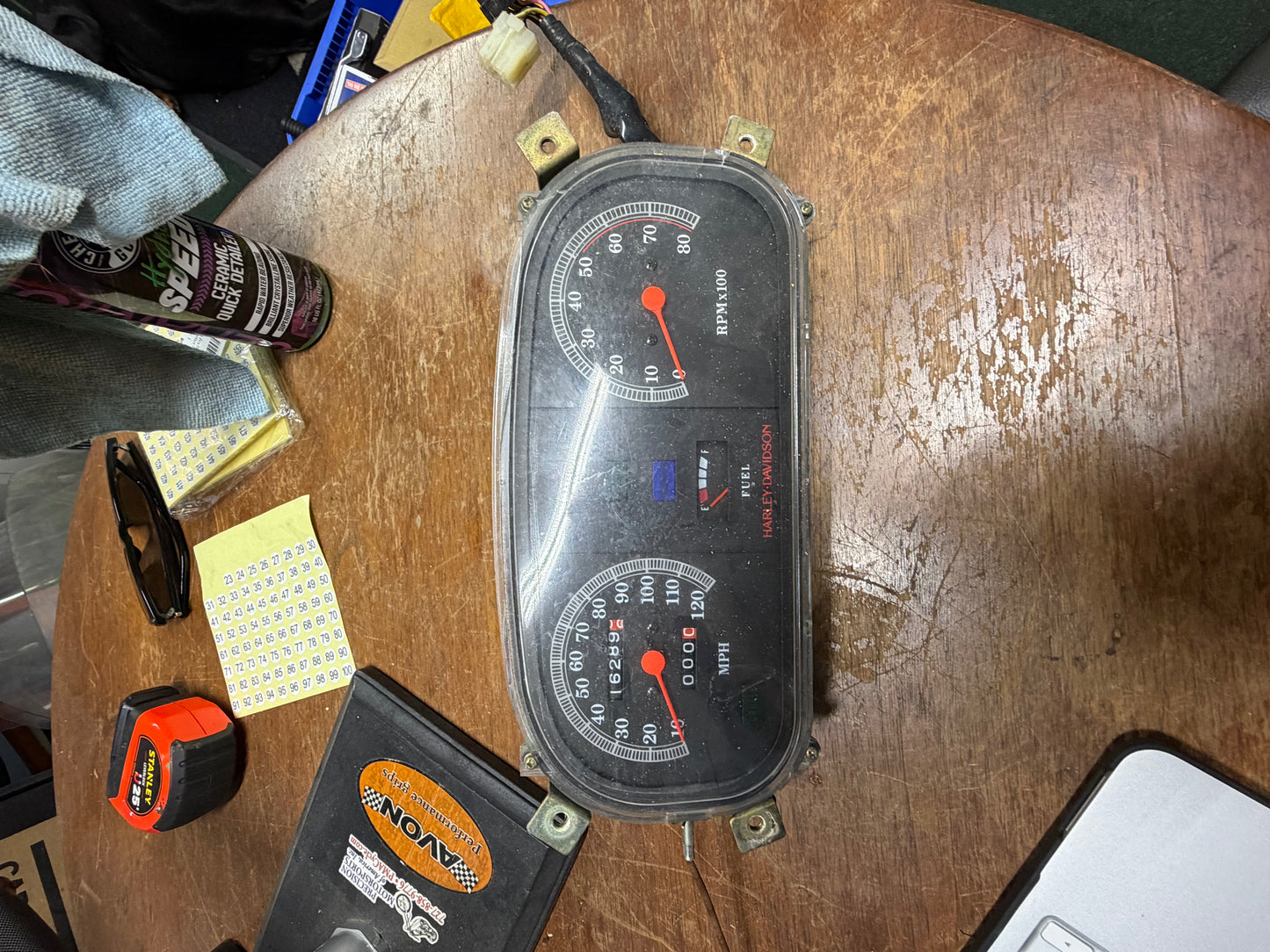 Harley OEM 1996 FLTCUI Touring Instrument Panel Speedometer 67000-96