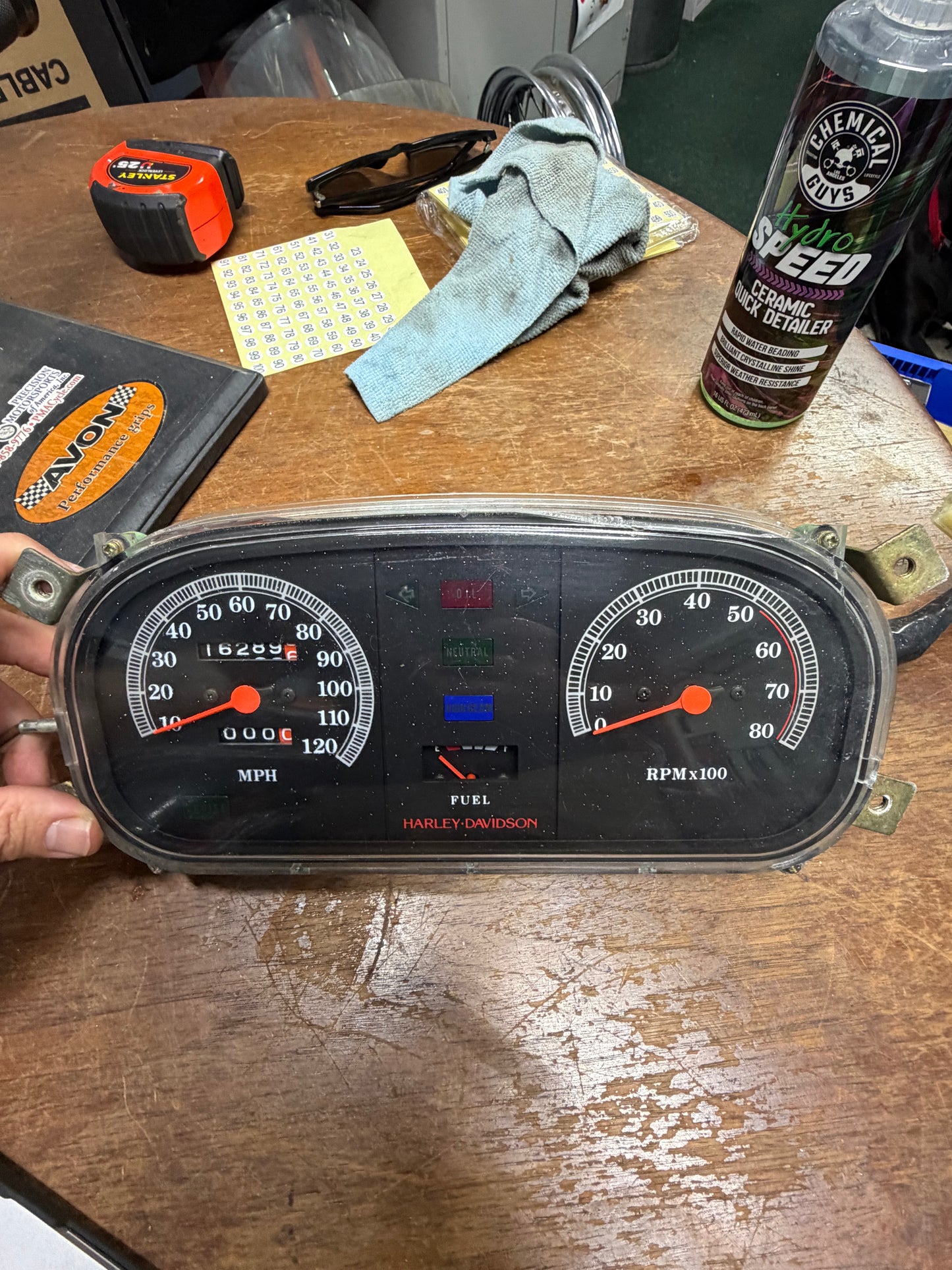 Harley OEM 1996 FLTCUI Touring Instrument Panel Speedometer 67000-96