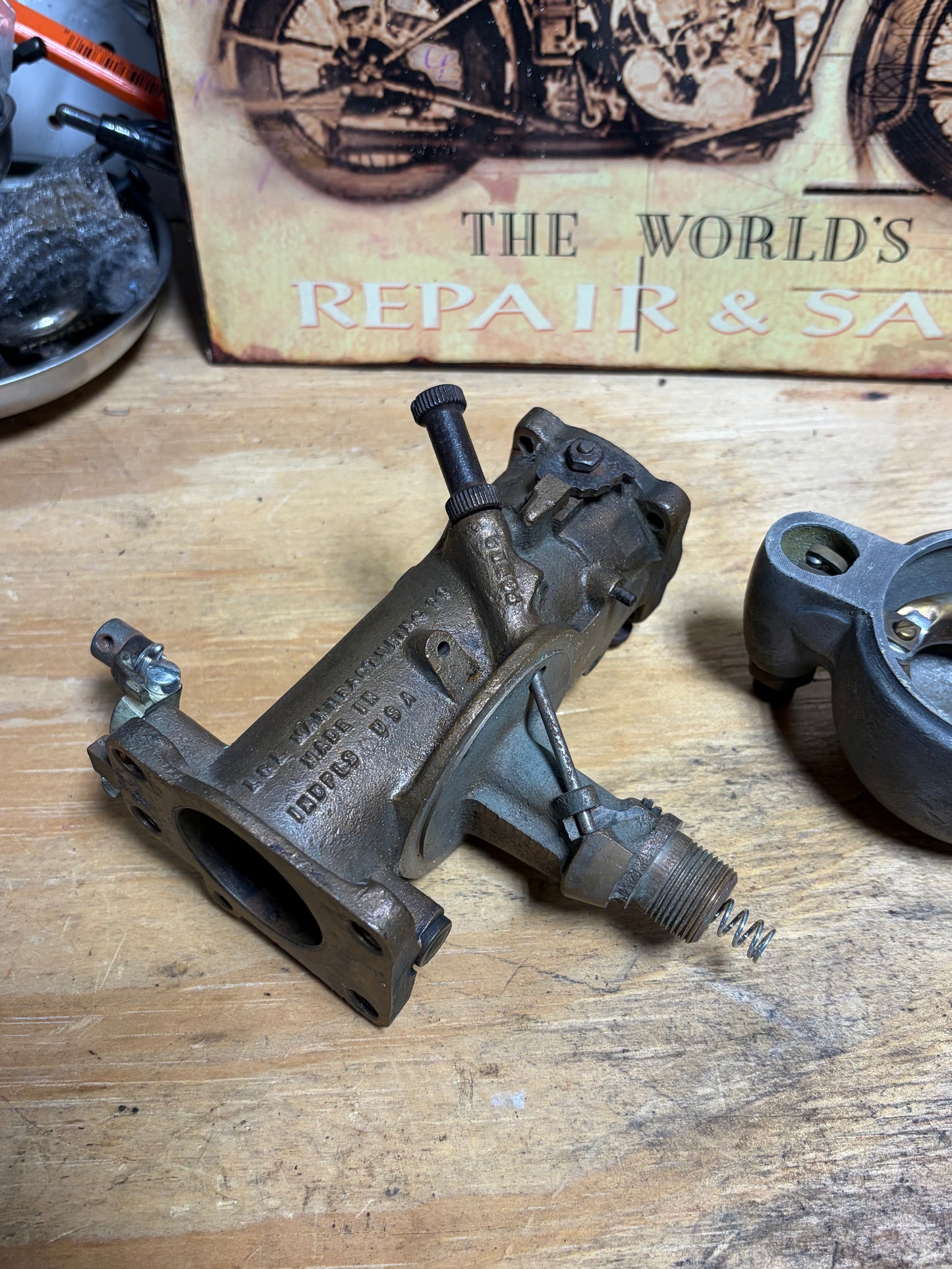 Vintage Linkert M35TP Carburetor – Harley Knucklehead EL / FL 1940s