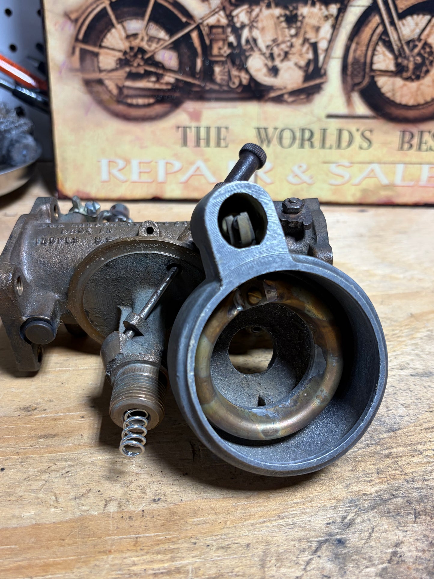 Vintage Linkert M35TP Carburetor – Harley Knucklehead EL / FL 1940s