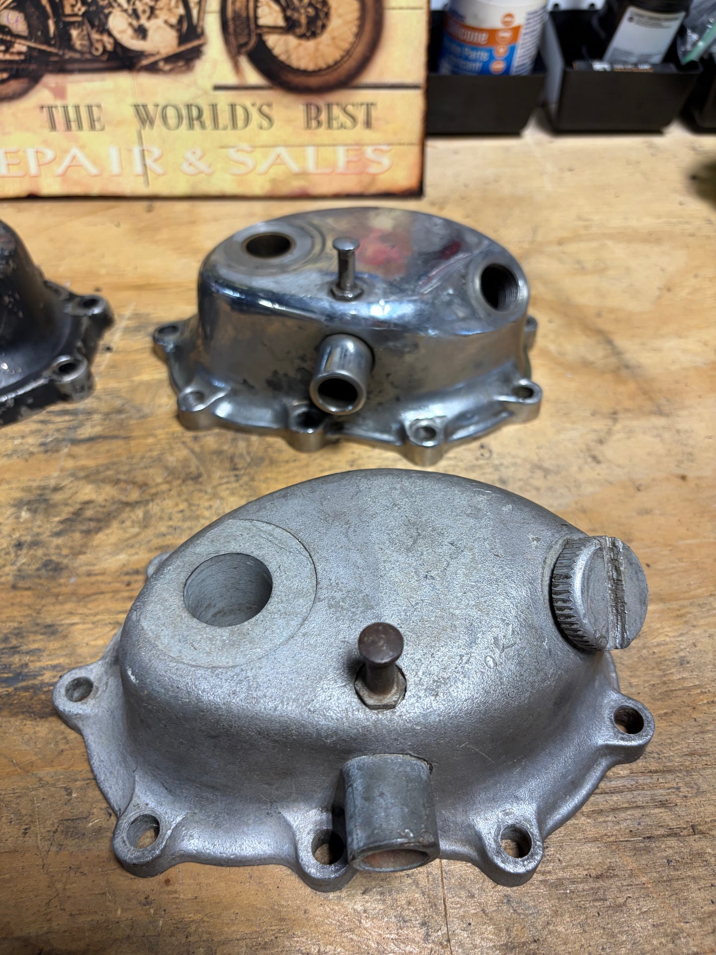Harley Big Twin 4-Speed Kickstart Transmission Side Cover Lot – Aftermarket