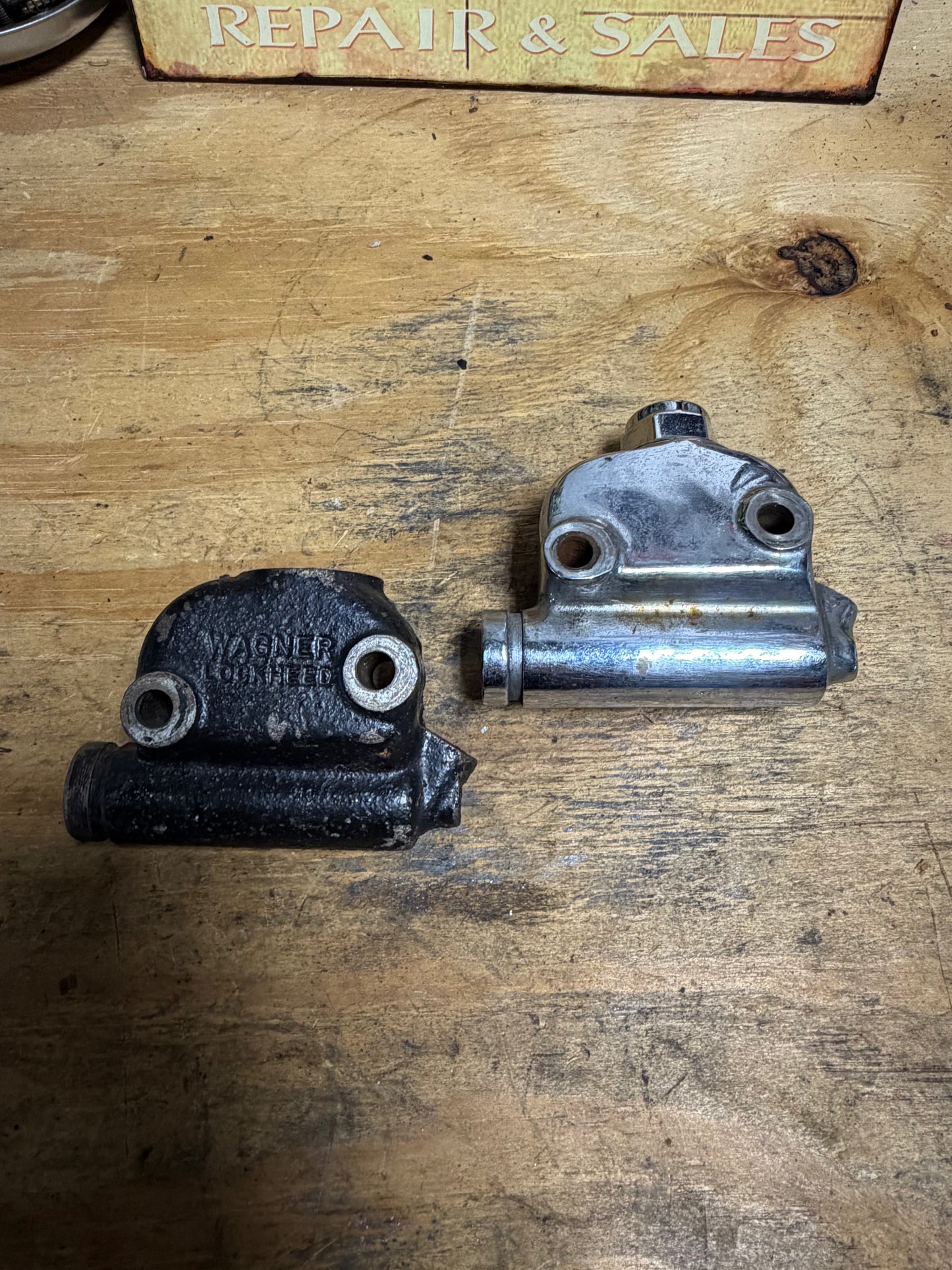 Wagner-Lockheed Style Harley Panhead / Shovelhead Rear Master Cylinder Lot – Parts