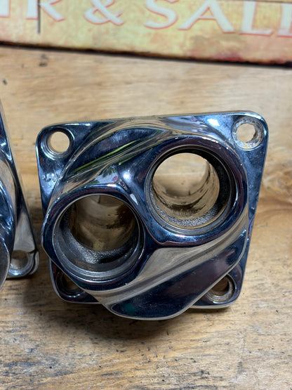 Aftermarket Chrome Harley Big Twin Lifter Blocks – Pair – Used Project Parts