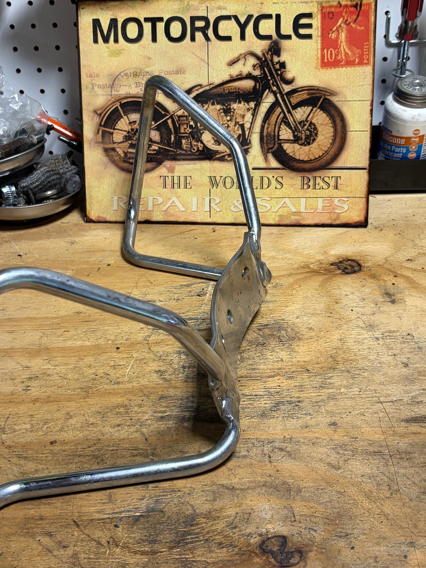 Vintage Harley Shovelhead Passenger Grab Bar / Rear Seat Rail – Used