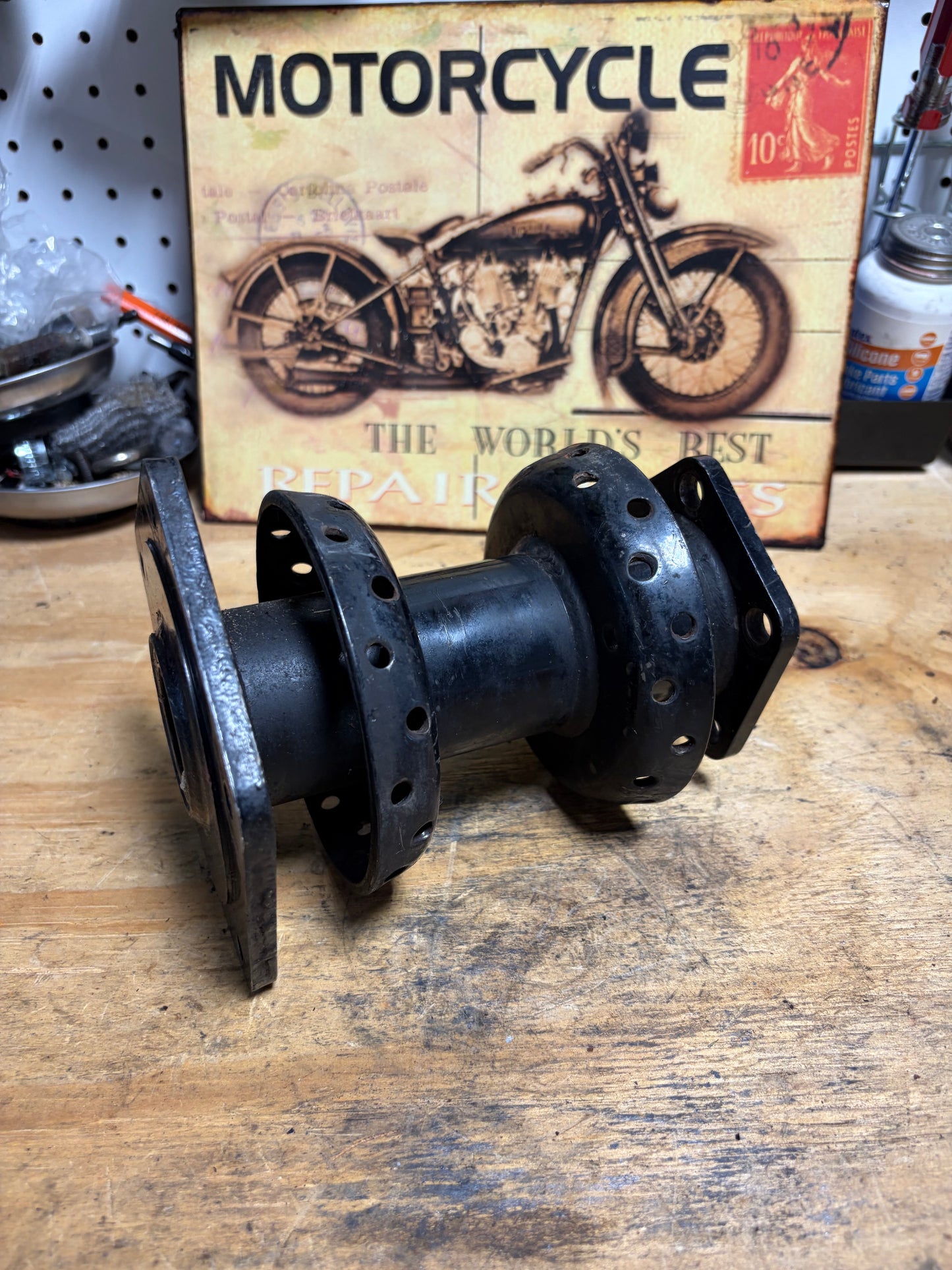 Harley Evolution Big Twin Wheel Hub with Brake Rotor – Used – Verify Fitment