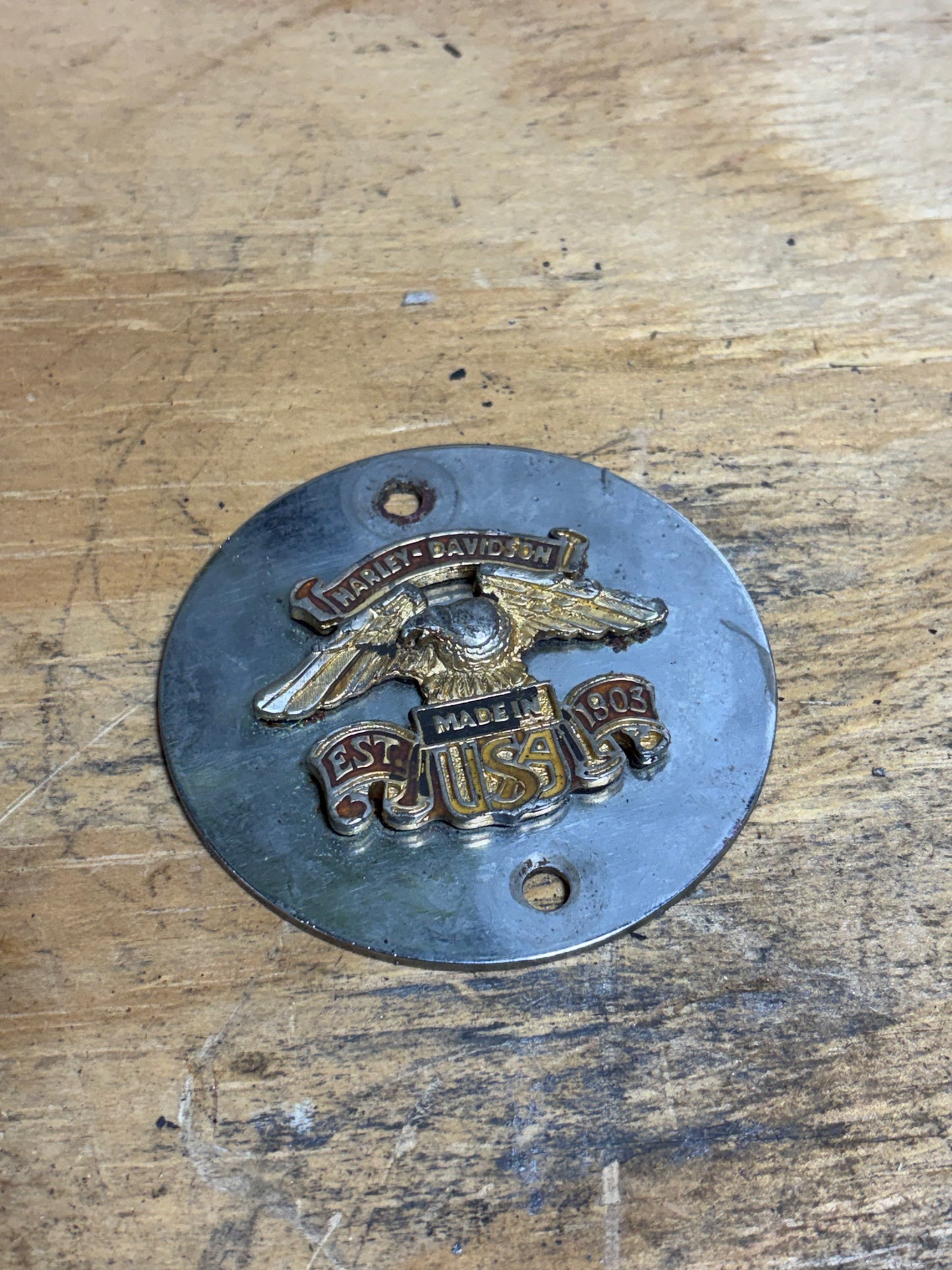 Vintage Harley Points / Ignition Timer Cover – Big Twin / Sportster Style