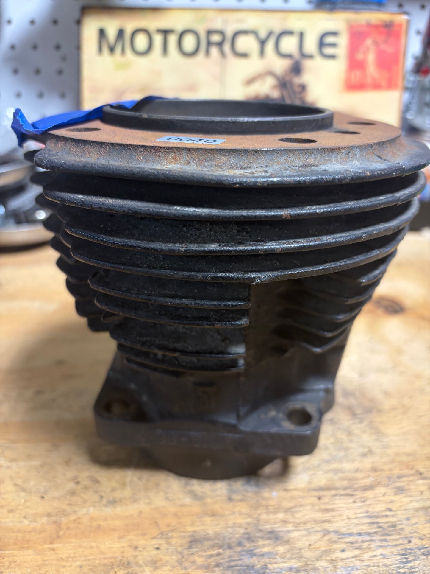 OEM Harley Shovelhead Rear Cylinder Jug 16587-66 – 3.48 in Bore / Approx. +.040