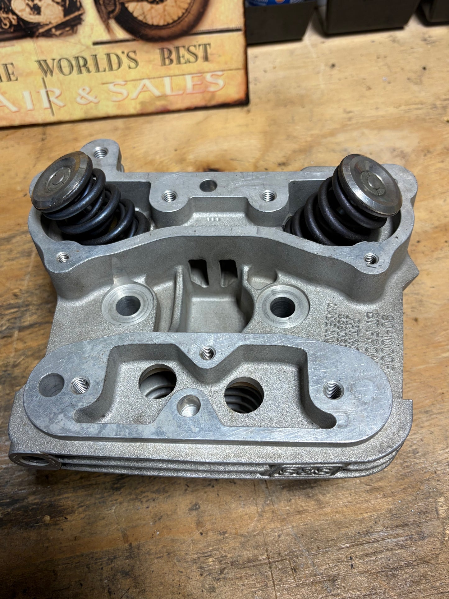 S&S Super Stock Evo Big Twin Cylinder Heads Pair 90-1000F 90-1000R