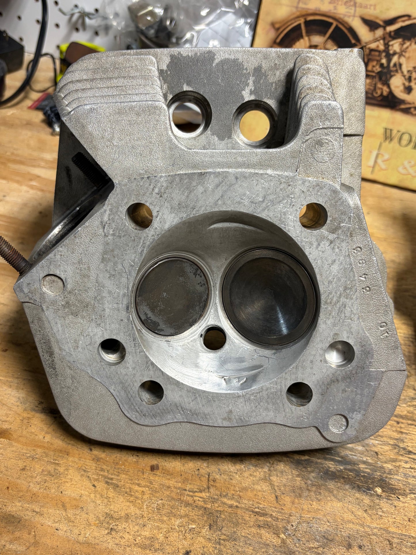 S&S Super Stock Evo Big Twin Cylinder Heads Pair 90-1000F 90-1000R