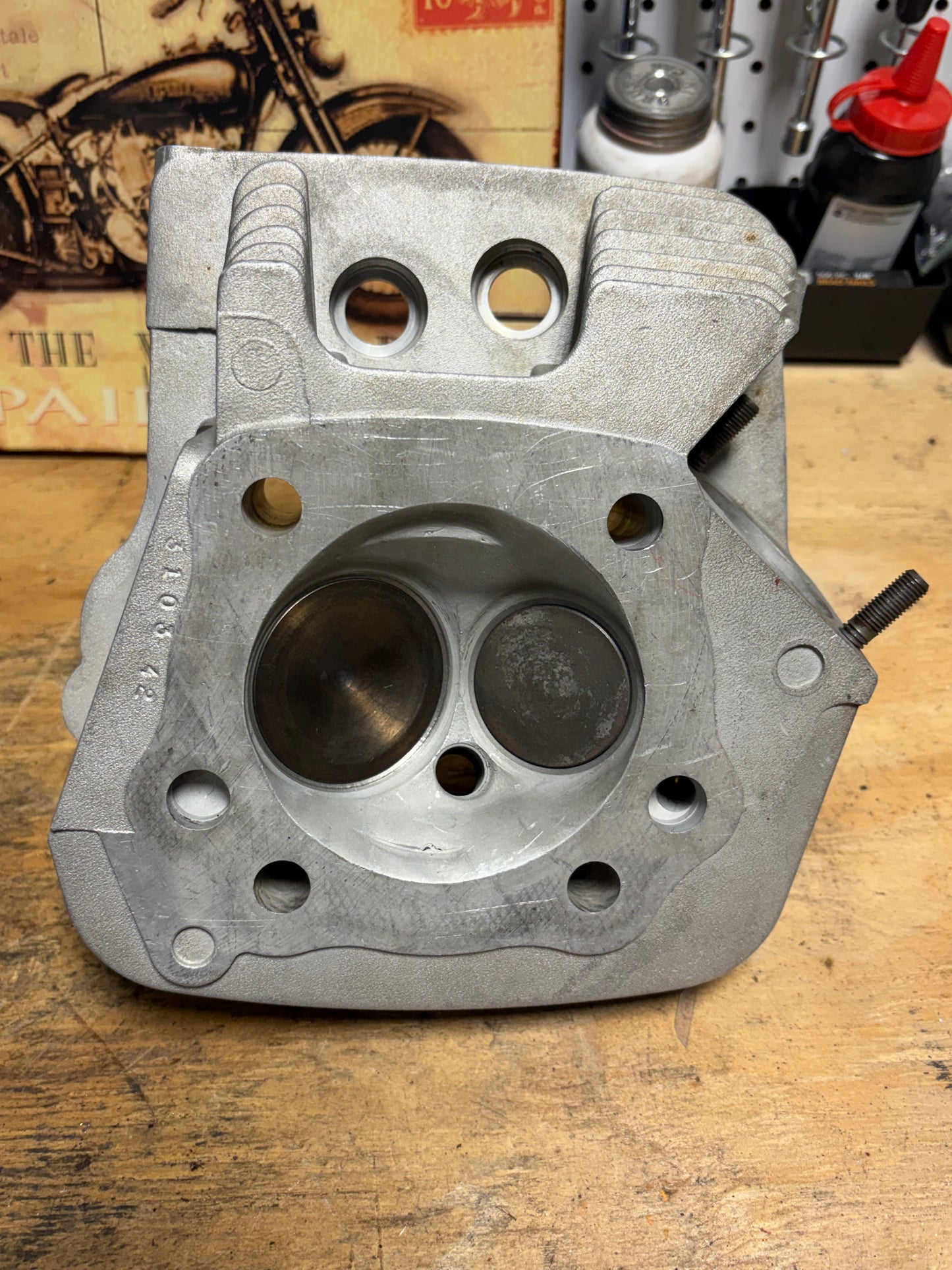 S&S Super Stock Evo Big Twin Cylinder Heads Pair 90-1000F 90-1000R
