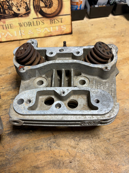 S&S Super Stock Evo Heads Pair 90-1000F 90-1000R Complete Rust Wear