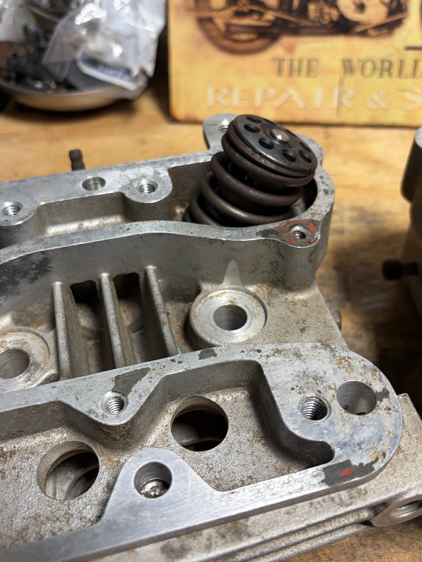S&S Super Stock Evo Heads Pair 90-1000F 90-1000R Complete Rust Wear