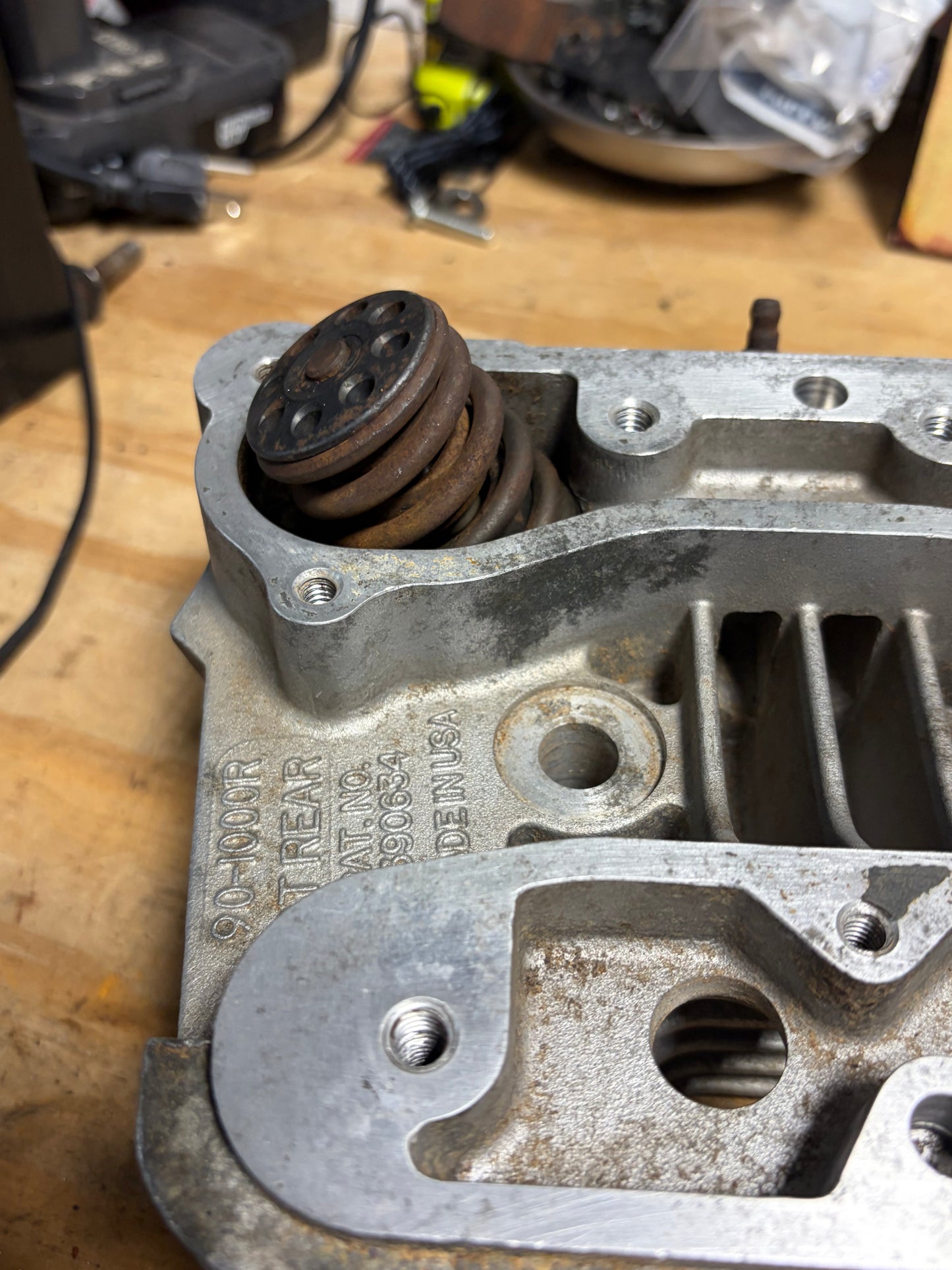 S&S Super Stock Evo Heads Pair 90-1000F 90-1000R Complete Rust Wear