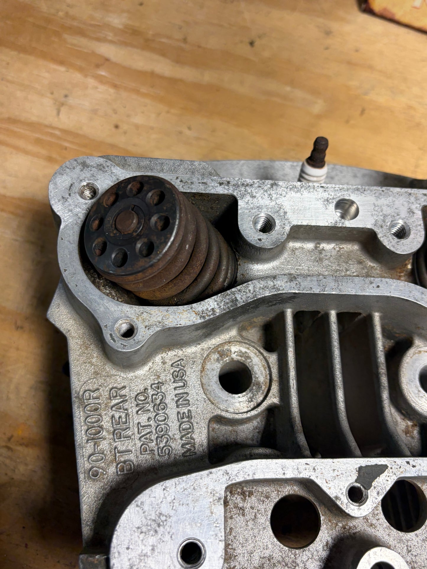 S&S Super Stock Evo Heads Pair 90-1000F 90-1000R Complete Rust Wear