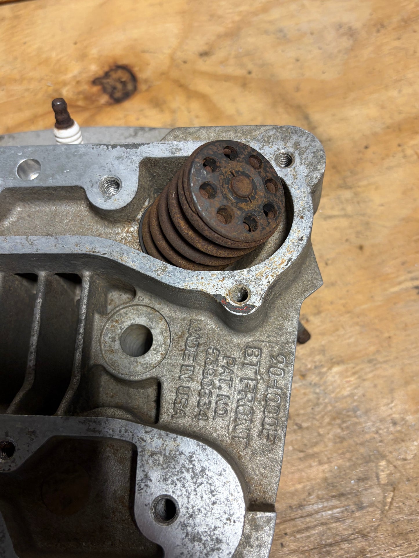 S&S Super Stock Evo Heads Pair 90-1000F 90-1000R Complete Rust Wear
