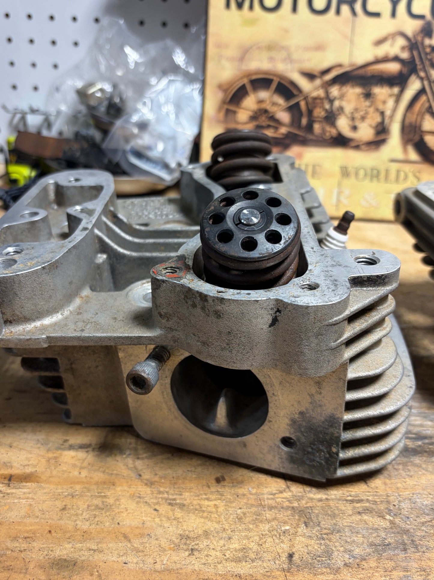 S&S Super Stock Evo Heads Pair 90-1000F 90-1000R Complete Rust Wear
