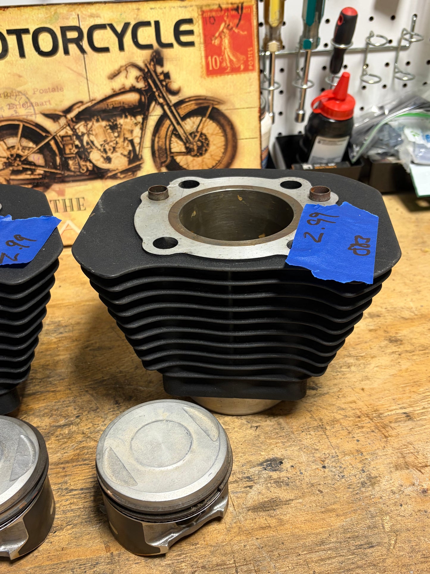 Harley Sportster 883 OEM Cylinder Piston Set 2004-Up 22640-04A 3.00 Bore